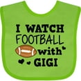 thumbnail image 3 of Inktastic I Watch Football with My Gigi Boys Baby Bib, 3 of 4