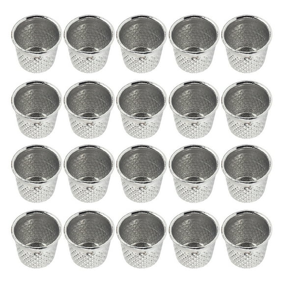 150 pcs  Useful Sewing Thimble Sewing Protective Supplies DIY Crafts Tools Sewing Accessory for Home Shop Store (Silver)