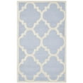 thumbnail image 6 of SAFAVIEH Cambridge Justine Geometric Wool Area Rug, Light Blue/Ivory, 3' x 5', 6 of 11