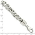 thumbnail image 5 of Sterling Silver Bracelet Chain Styles Fancy 9 mm 7.75 in, 5 of 5