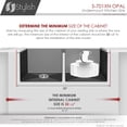 thumbnail image 3 of Stylish Undermount 32" Graphite Black Double Bowl Kitchen Sink with Grids & Strainers S-701XN, 3 of 15