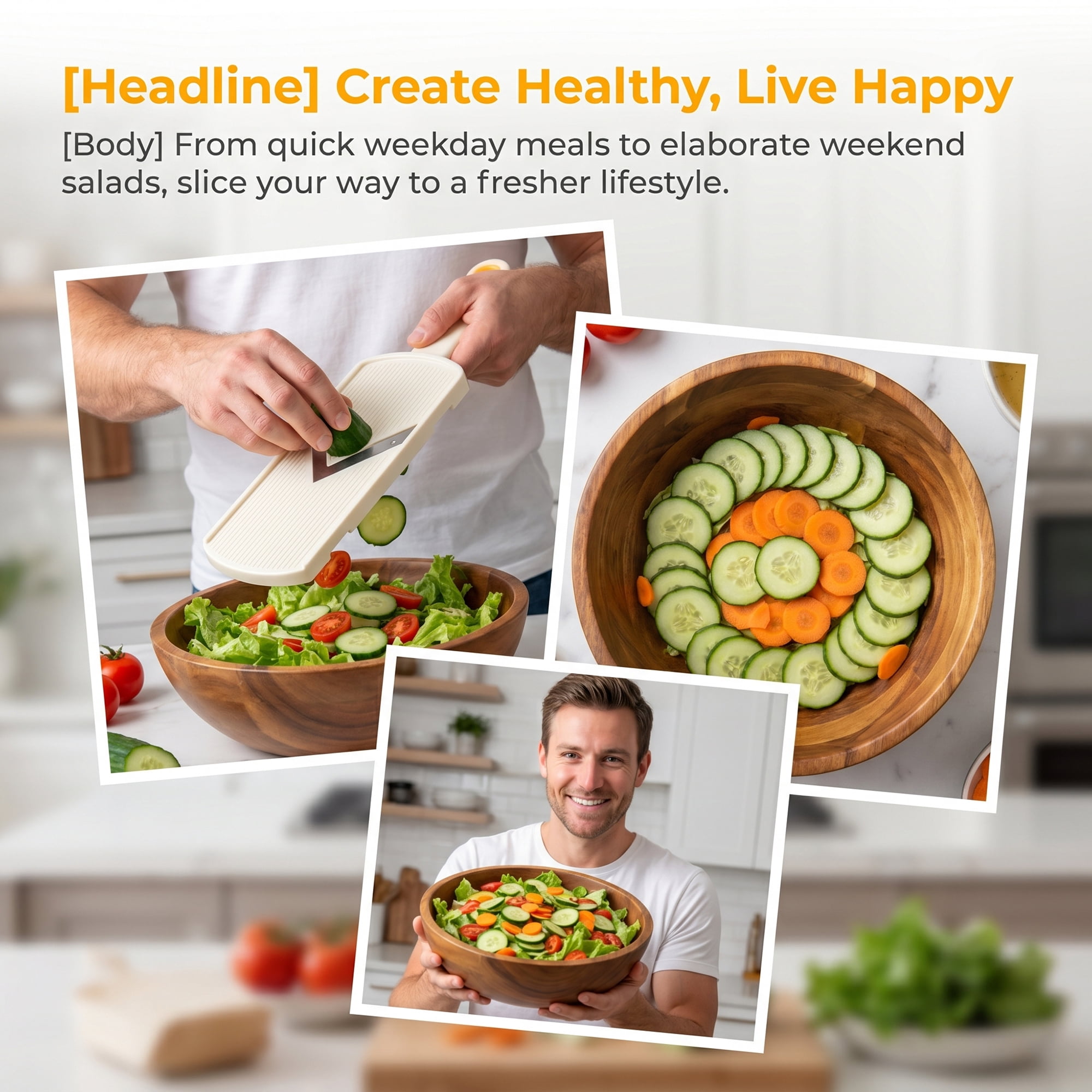 Unique Bargains Multifunctional Mandoline Slicer & Chopper for Kitchen White 12"x3.3"