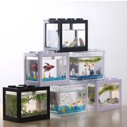 ACDANC Stackable Mini Fish Tank with 6 Ventilation Holes, Clear