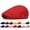 Bright Red, variant on Men's Mesh Flat Cap, Ultra Breathable Cool Summer Sun Protection With Bendable Curved Brim, Ideal For Outdoor Driving Golf Travel