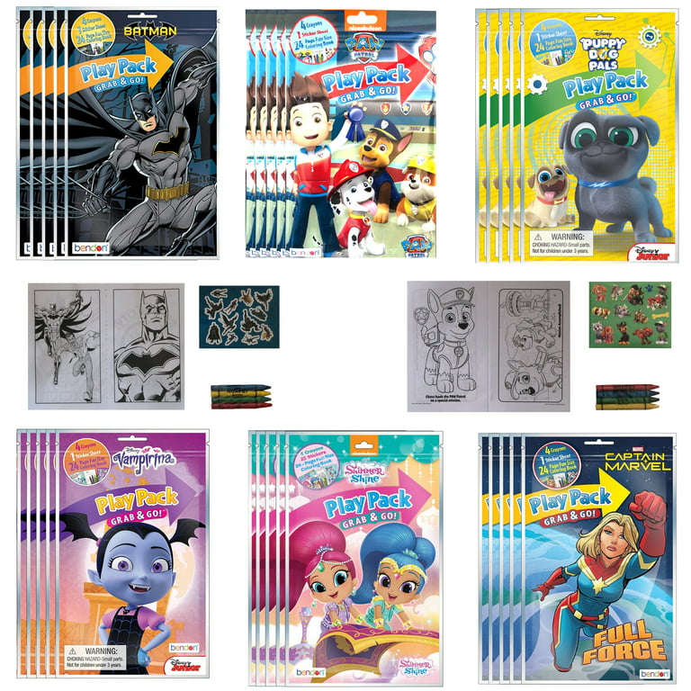 30 PACK Grab & Go Play Packs Kids Coloring Books Turkey