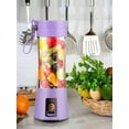 thumbnail image 4 of 1pc 12.85oz Portable Blender Cup, Electric USB Juicer Blender, Mini Blender For Shake And Salad, Juice, Six Blades, Powerful Blending, 4 of 11