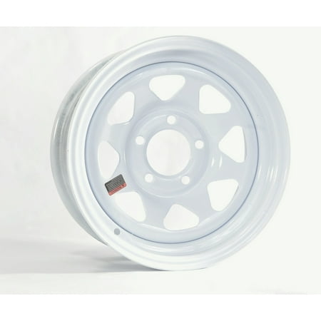 - Trailer Rim Wheel 14 in. 14X6 5 Lug Hole Bolt Steel Highway Wheel White Spoke