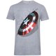 thumbnail image 1 of Captain America - Camiseta 3D de Jaspeado para Hombre (Gris), 1 of 2