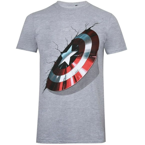 Captain America T-Shirt 3D Heather pour Homme