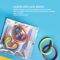 thumbnail image 3 of M Buder 200pcs Bolsas Ziplock De Embalaje Láser Transparente A Prueba De Polvo Para Accesorios De Celular Joyería 17 cm, 3 of 9