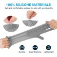 thumbnail image 5 of Magic Pet Grooming Gloves, Dog Cleaning Gloves, Pet Grooming Gloves, Dog Washing Gloves with High-Density Teeth, Heat Resistant Silicone Hair Remover, Bathing and Massaging for Dogs and Cat (Grey, L), 5 of 9