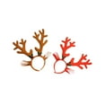 thumbnail image 2 of Sharprepublic 2Pcs Reindeer Antlers Headband Christmas Headwear for Beach Halloween Photos, 2 of 8