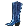 thumbnail image 3 of Corkys Footwear Women's Boots Howdy Electric Blue Metallic Size 09, 3 of 5