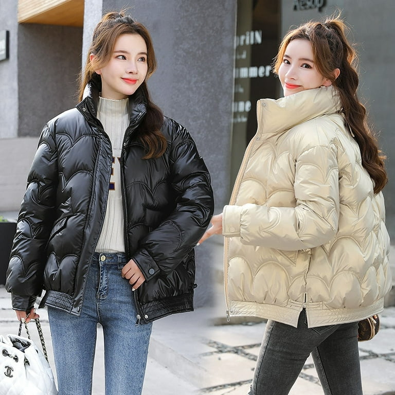 DanceeMangoo Winter Coat Women Loose White Coat Korean Short Jacket Hooded  Casual Coats and Jackets for Women Chaqueta Mujer Invierno Zm 