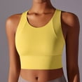 thumbnail image 4 of AherBiu Workout Tank Tops for Women Cropped Sports Bra Camisole Shirt Racerback Wide Strap Athletic Tanks, 4 of 9