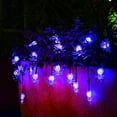 thumbnail image 4 of FL String Lights, Halloween Decoration, 8 Modes 2PACK 20ft 30 LED Waterproof Outdoor Decorative Ghost Fairy for Patio, Garden, Gate, Yard, Halloween Christmas Decoration, 4 of 5