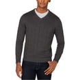 thumbnail image 1 of Club Room Mens Textured Pullover Sweater, Grey, XX-Large, 1 of 3
