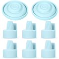 thumbnail image 1 of Válvulas para Sacaleches Papablic Paquete de 8 unidades de Silicona Azul Libres de BPA, 1 of 6