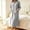 Gray, variant on BRGZLK Womens Zipper Robe Trendy Stand Collar Long Sleeves Soft Bathrobe Full Length Housecoat Solid Color Soft Stretch Bath Robe with Pockets for Morning Night Wear Green M