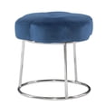 thumbnail image 3 of Linon Seraphina Accent Vanity Stool, Navy Blue, 3 of 8