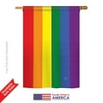 thumbnail image 2 of Breeze Decor 15100 Rainbow 2-Sided Vertical Impression House Flag - 28 x 40 in., 2 of 4