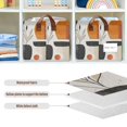 thumbnail image 4 of Yayeee Foldable Storage Basket for Shelves with Handles Waterproof Cloth Bins, White Abstract Shapes, 4 of 7