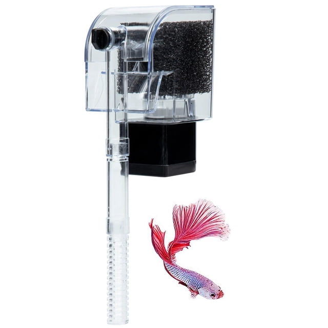 Mini filtro colgante para acuario, filtro ultrasilencioso para tanque de peces Betta, tortuga, bomba de filtración de bajo nivel de agua