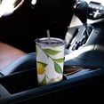thumbnail image 5 of 20oz Lemon Fruits Background Floral Stainless Steel Tumbler with Lid and Straw, Insulated Coffee Tumbler Cup Travel Mug for Mom Dad Gift Valentines Day Gifts, 5 of 6