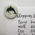 thumbnail image 2 of Dolphin Jumping Moon Ocean Night Silhouette Kitchen Refrigerator Locker Button Magnet, 2 of 6