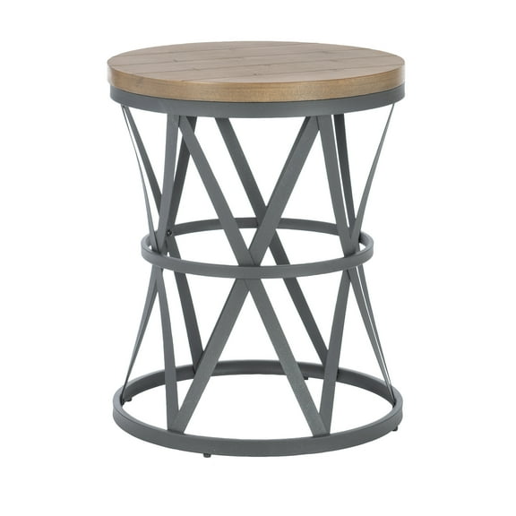 Linon Brolin Metal Barrel Table