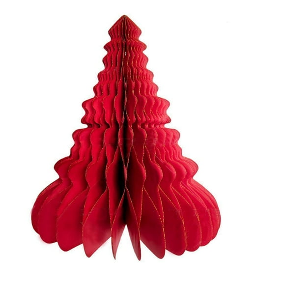 KYAIGUO Christmas Tree Ornaments Desktop Decoration Christmas Honeycomb Paper Christmas Tree Foldable and Reusable 12.6inch