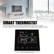 BIMZUC Smart Digital Thermostat LCD Display Color Touchscreen Programmable Temperature Controller for Hydronic Heating Boiler Standard Version Home Office AC90V-240V