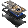 thumbnail image 3 of DALUX Card Holster Kickstand Phone Case Compatible with Galaxy A32 5G (2021) 6.5 inch - Wolf Face, 3 of 3
