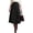 Black, variant on BTFBM Women Faux Suede Midi Long Skirt Fall Fashion | High Waisted Skirts For Women Trendy, Lightweight, Back Elastic, Arc Line Design, A-Line, Winter Dress, Boho Western Outfits