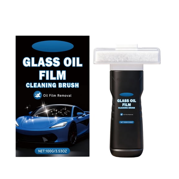 Automobile Glass Oil Film Protector with Hydrophobic Coating for Enhanced Visibility and Water Repellency, Easy Application for Windshields, Windows, Mirrors, and Other Glass Surfaces