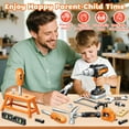 thumbnail image 2 of LINXUXIE Kids Tool Set with Electronic Toy Drill, Realistic Toy Tools with Tool Box for Toddler, Kids Construction Toy, Birthday Gifts for Kids 1-3 3-5 5-8 Year Old, 2 of 7