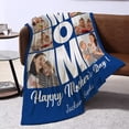 thumbnail image 4 of AISENIN Personalized for Mom Custom Blanket with Photos Pictures Text Best Mom Ever Gifts from Daughter Son Kids Customized Birthday Gifts for Mom Grandma Wife Women, 4 of 5