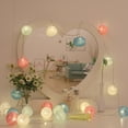 thumbnail image 4 of Matsuzay LED Bola de luz de hadas de Navidad Decoración de algodón Cadena de luz Lámpara de cadena colgante para boda Jardín Fiesta de Type4 NO4, 4 of 6