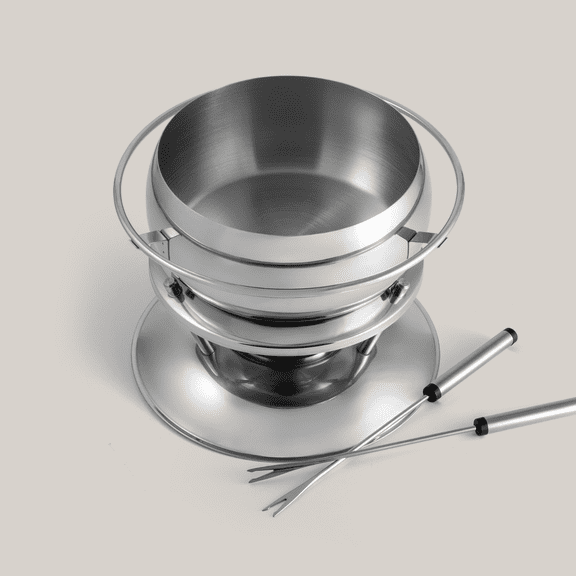 SWISSMAR ZURI FONDUE 11 PC SET,SS,2.2QT