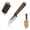 Brown handle, variant on SDOKEDC 3.31-Inch Fixed Blade Knife, DC53 Steel Blade with G10 Handle, Kydex Sheath, 60-61 HRC, EDC Outdoor Camping