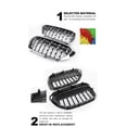 thumbnail image 2 of Black & Chrome Diamond Style Front Grill Fit For BMW 5 Series G30 G38 2017-2020, 2 of 3