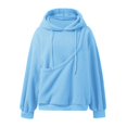 thumbnail image 6 of Xijirk Women Pet Carrier Hoodie Teddy Diagonal Front Pet Carry Pouch Drawstring Hood Oversized Fit for Pet Lovers Casual Daily Wear and Home Pet Snuggle Time,5XL, 6 of 6