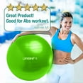 thumbnail image 2 of Exercise Ball (Multiple Sizes) for Fitness, Stability, Balance & Yoga - Workout Guide & Quick Pump Included - Anit Burst Professional Quality Design (Green, 55CM), 2 of 4