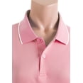 thumbnail image 4 of CLOVERY Women's Sportswear 2-Button Placket Polo Short Sleeve Shirt (S-3XL), 4 of 5