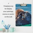 thumbnail image 6 of GZHJMY Sea Otter Kissing Clipboard Classrooms Office Clipboard A4 Standard Letter Size 9" x 12.5" with Low Profile Metal Clip Decorative Clip Boards for Teachers, 6 of 6