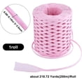 thumbnail image 2 of 218 Yards Gift Wrapping Raffia Ribbon Natural Bulk Packing Raffia Paper Twine Rolls Pink Twisted Crochet String for DIY Crafts Florist Bouquets Christmas Festival Birthday Decoration for DIY, 2 of 9