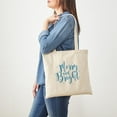 thumbnail image 3 of CafePress - Merry And Bright Tote Bag - Unisex Canvas Tote Bag, Beige, 1-Piece, 3 of 6
