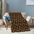 thumbnail image 4 of XMXT Throw Blankets, Paisley Swirl Silk Print Bed Blanket for Bedroom Sofa, 50 x 70 inches Black, 4 of 9
