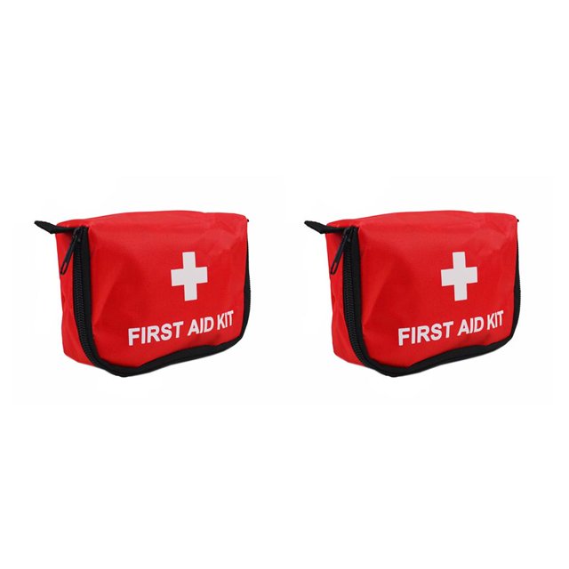 Greeniant Botiquín de primeros auxilios Viaje en automóvil al aire libre Bolsa vacía de emergencia portátil Camping Senderismo Paquete de supervivencia Rojo 2piezas Greeniant CBP113398