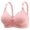 Pink, variant on WJHWSX Womens Bras,Wireless Bras for Women,Bras for Women,Breathable,Comfort Fit,Solid,Nylon,Spandex,Black,XL